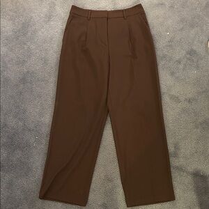 Chocolate Brown Tailored Pants